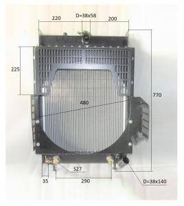 Радиатор охлаждения Ricardo K4100ZDS; TDK 42 4LT/Radiator