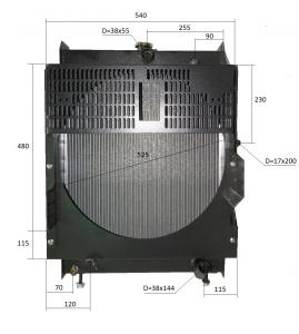 Радиатор охлаждения Ricardo N4105DS; TDK-N 38 4LT/Radiator assembly