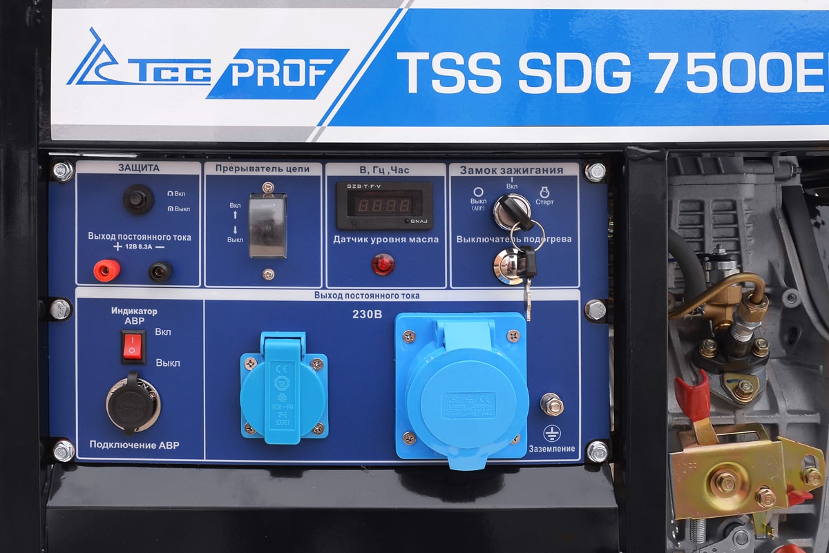 Дизель генератор TSS SDG 7500EHA