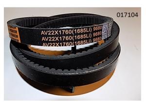 Ремень вентилятора TDX 555 12VTE/Belt for fan (AV22х1760 (1685Li )9680/ C-1727Li/1785Lw)