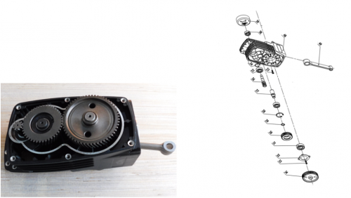 Редуктор в сборе TSS-GJH95/Gear box assy TSS-GJH95(JH95A)