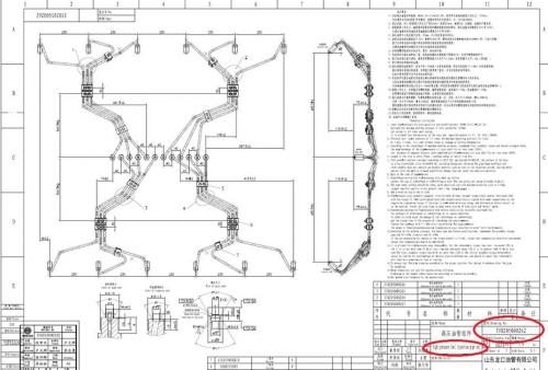 Комплект трубок высокого давления  Baudouin 12M26 (к-т на 1 дв-ль ,12 шт.)/High-pressure fuel pipes