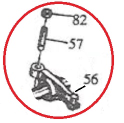 Коромысло клапана в сборе Ricardo Y495DS; TDK 26,42,N38,56,66 4L/Valve rocker