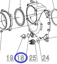 Кольцо уплотнительное пробки TSS PGST100/O-ring PGST100, №18 (70010-04178-00)