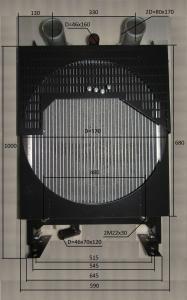 Радиатор охлаждения Ricardo R6105AZLDS1; TDK 110 6LT/Radiator,R6105AZLD-25