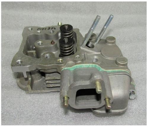 Головка блока цилиндра KM168F/170 (в сборе - клапаны,пружины) / Cylinder head (KM168F-02000)