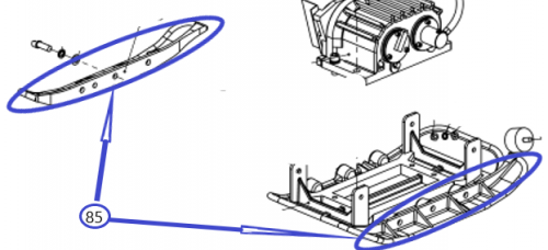 Пластины расширительные TSS-WP330YH&L (New)/Extension plate (New), №85 (CNP330AY085)