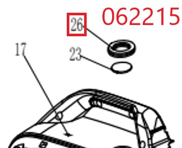 Кольцо уплотнительное резиновое SGG 1800Si-3000ESi,G2200Si-G3300ESi Km / Shock absorption buffer rubber (04.05.51025-200008-00)