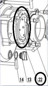 Клапан помпы обратный TSS-PDST100E/Check valve TSS-PDST100E, №22 (70010-00005-00)