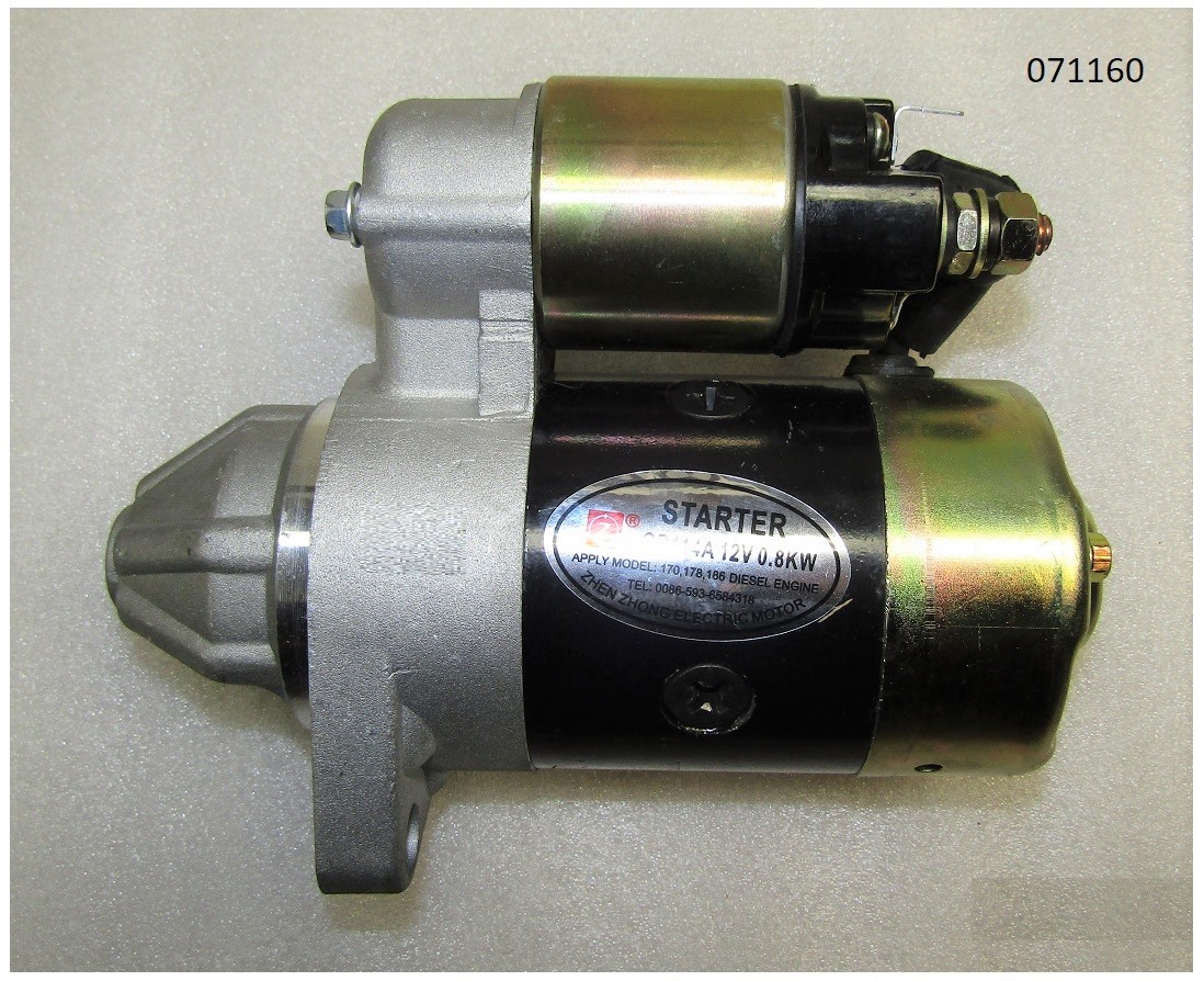 Стартер электрический KGE-7000,IG6000 (Starter motor KGE-7000Tc,Ti; KG340E-15000, KM186FE-15000)