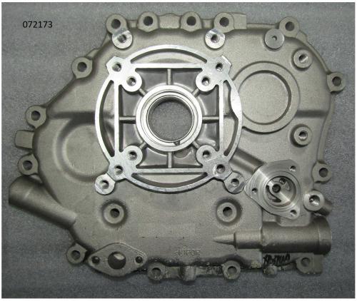 Крышка блока цилиндра задняя KM186F / Crankcase cover (KM186F-01016a)