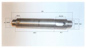 Вал ведомый TSS-WP320/Ecc.rotary shaft, driven, №29 (CNP330A008-29)