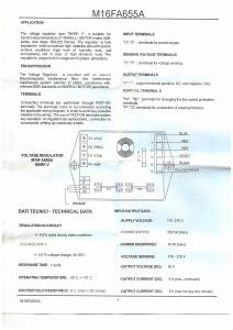 Регулятор напряжения Mark I; V (M16FA655A)/voltage regulator