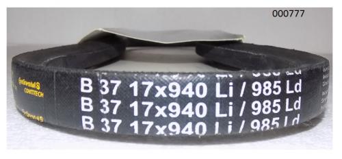 Ремень приводной гладкий (B 37 17х940Li) для TSS-VP175-250H (TSS-RP160D)/V-Belt
