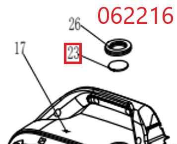 Окно смотровое уровня топлива SGG 1800Si-3000ESi,G2200Si-G3300ESi Km / Fuel level viewing window (04.14.35715-200002-00)
