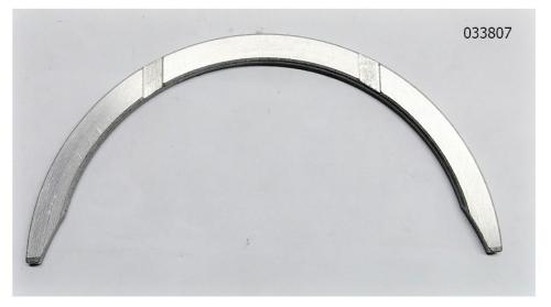 Полукольцо упорного подшипника нижнее Yangdong Y4105D/Lower thrust piece of crankshaft