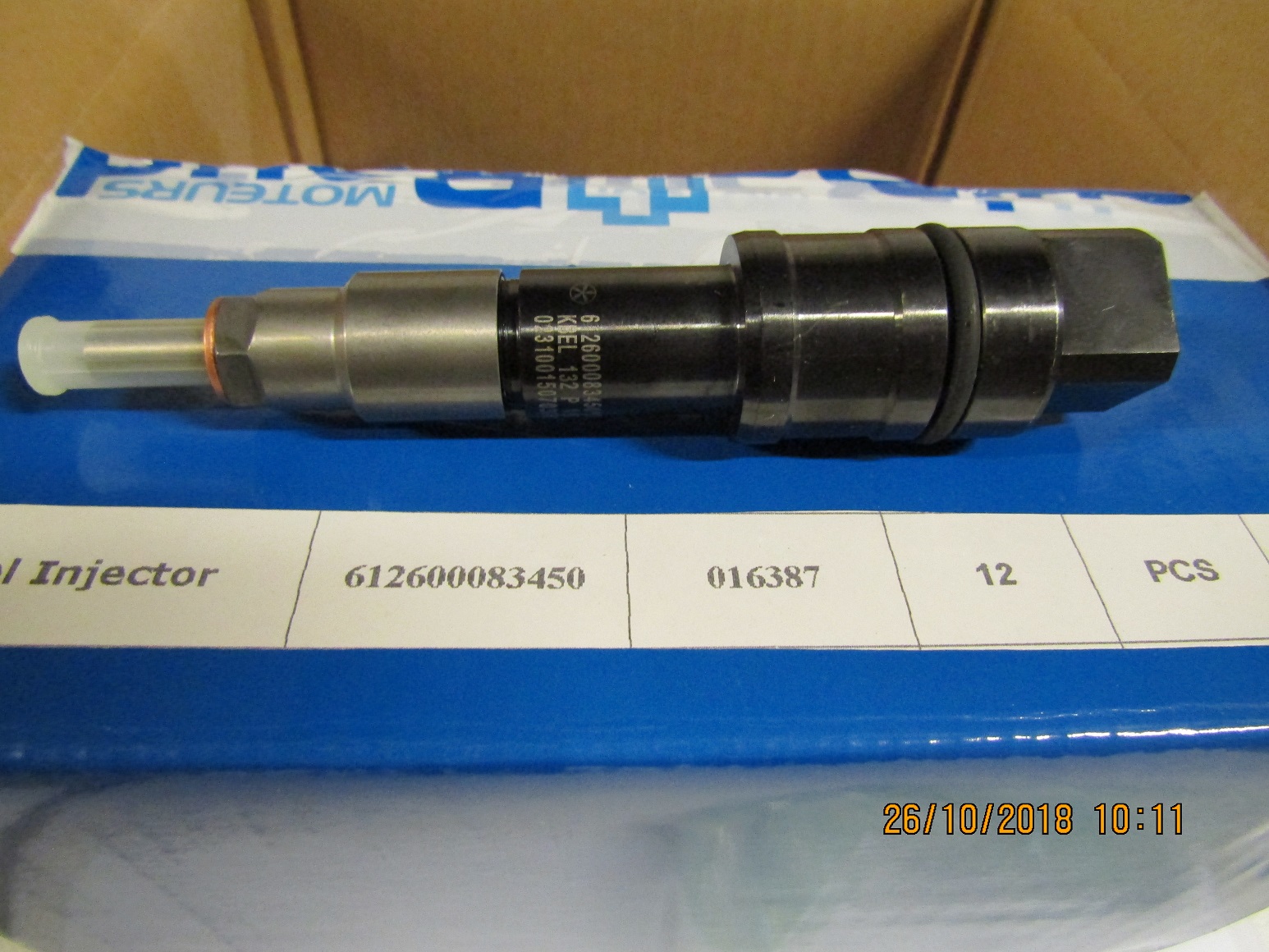 Форсунка топливная Baudouin 6M16G 220/275/330/5 /Fuel Injector (612600083450,KBEL 132P110)