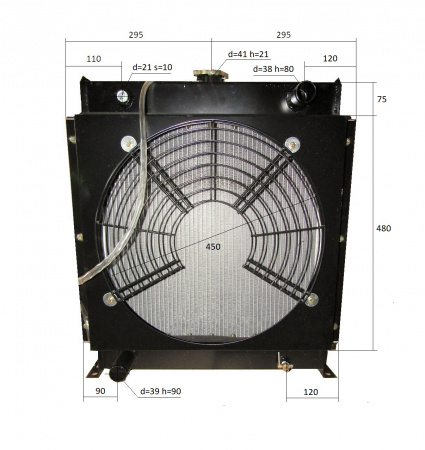 Радиатор охлаждения Yangdong Y4102D; TDY 30 4L/Radiator Yangdong Y4102