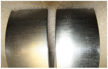Вкладыши коренные TBD 226B-3,4,6D (к-т на 1 опору,2 шт.) /Main bearing 1216 0569; 13034916 +13034908