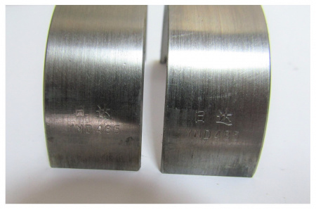 Вкладыши коренного подшипника коленчатого вала Yangdong YND485D ( комплект на 1 дв-ль ,10 шт.)/Main bearing halfshell kit