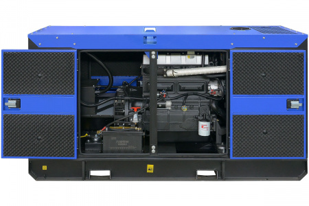 Дизельный генератор ТСС ЭД-24-Т400 с АВР в шумозащитном кожухе на прицепе