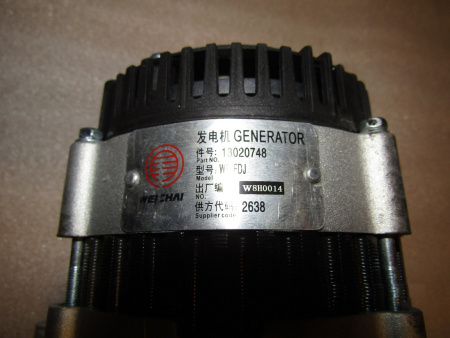 Генератор зарядный TBD 226B-3D/Battery charging generator 13020748,WP-FDJ