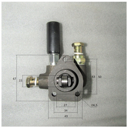 Насос ручной подкачки топлива Ricardo R6105 (фланец 50х66 мм,правый)/Hand Primer pump,S11/P2208A