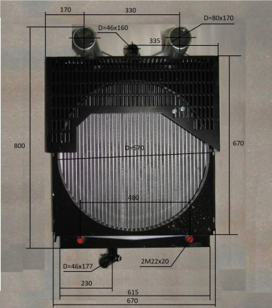 Радиатор охлаждения Ricardo R6105AZLDS1/Radiator