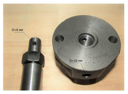 Шток-толкатель с гайкой TSS RM75H,L/piston rod+piston nut, №54+№57 (WH-RM80-054+WH-RM80-057)
