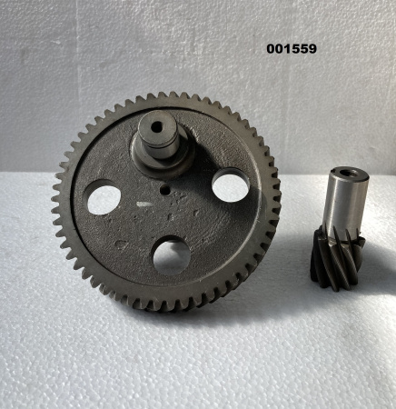 Шестерня и вал-шестерня TSS RM75H,L/crank gear+gear shaft, №32+№37 (WH-RM80-032+WH-RM80-037)