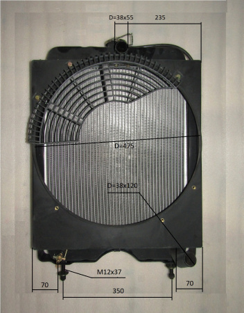 Радиатор охлаждения Ricardo K4100ZDS; TDK 42 4LТ/Radiator